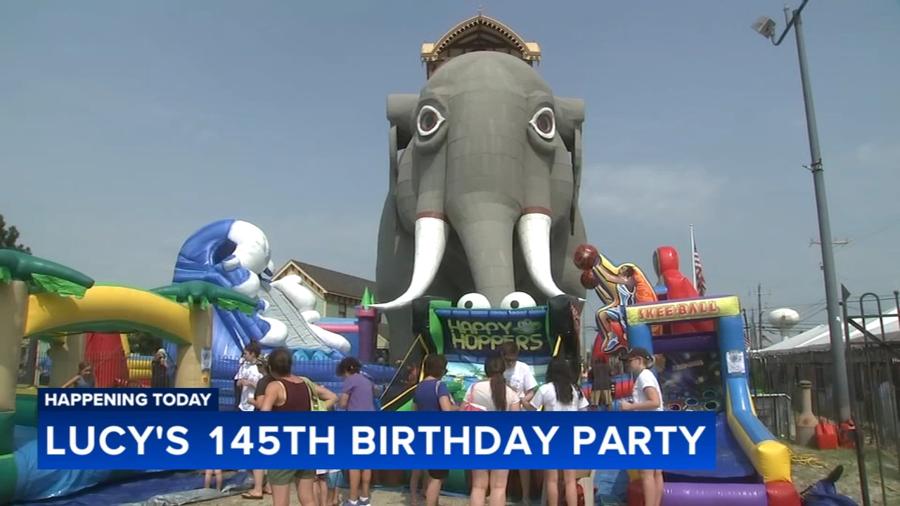 Lucy the Elephant's 145th birthday party celebrated in Margate, New Jersey