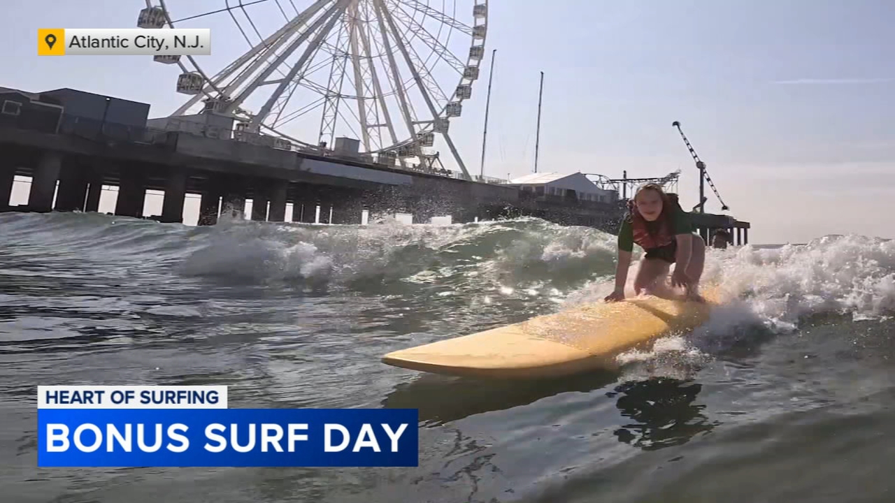 Bonus surf day held in Atlantic City in partnership with the Eagles Autism Foundation