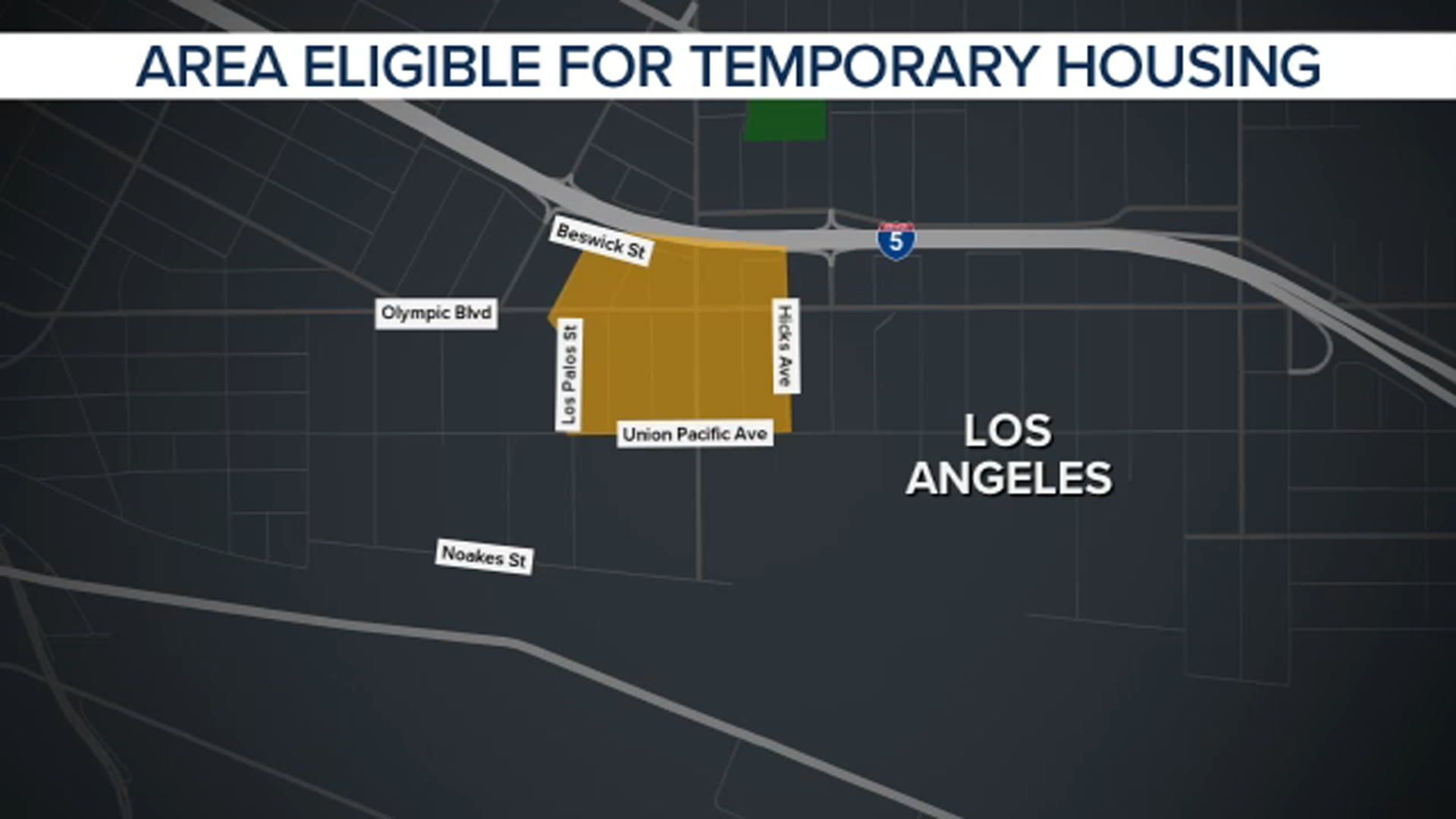 According to L.A. County officials, Stephanie Hernandez's home is located just outside the eligible area for housing vouchers provided to residents impacted by the warehouse fire.