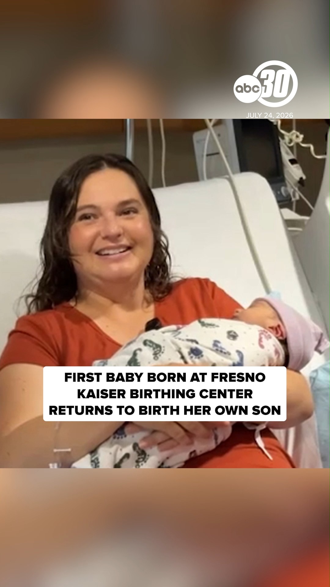 First baby born at Fresno Kaiser birthing center returns to birth son