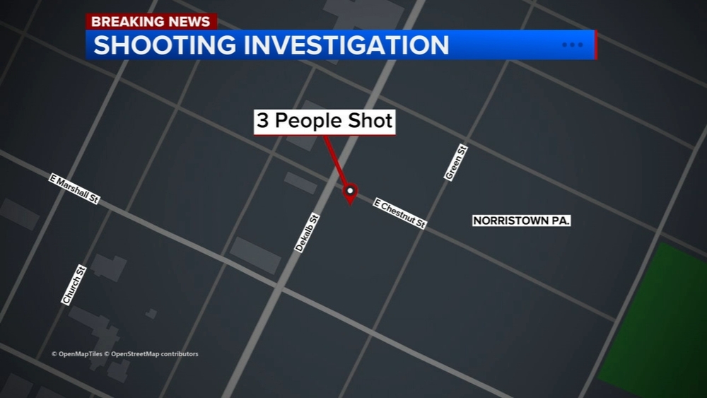 Police responding to triple shooting in Norristown