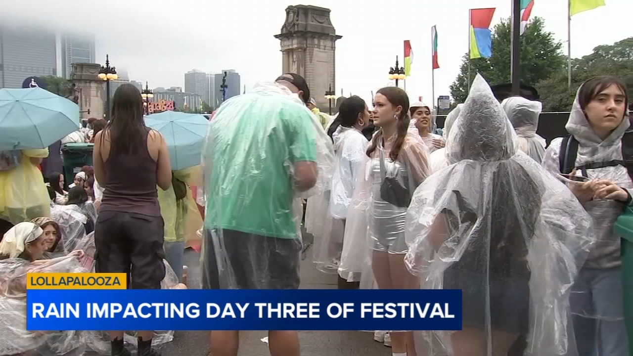 Lollapalooza day 3 opens late with modified schedule due to rain