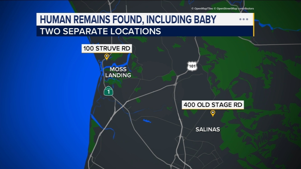 Body of infant, human remains found in Monterey Co.: sheriff