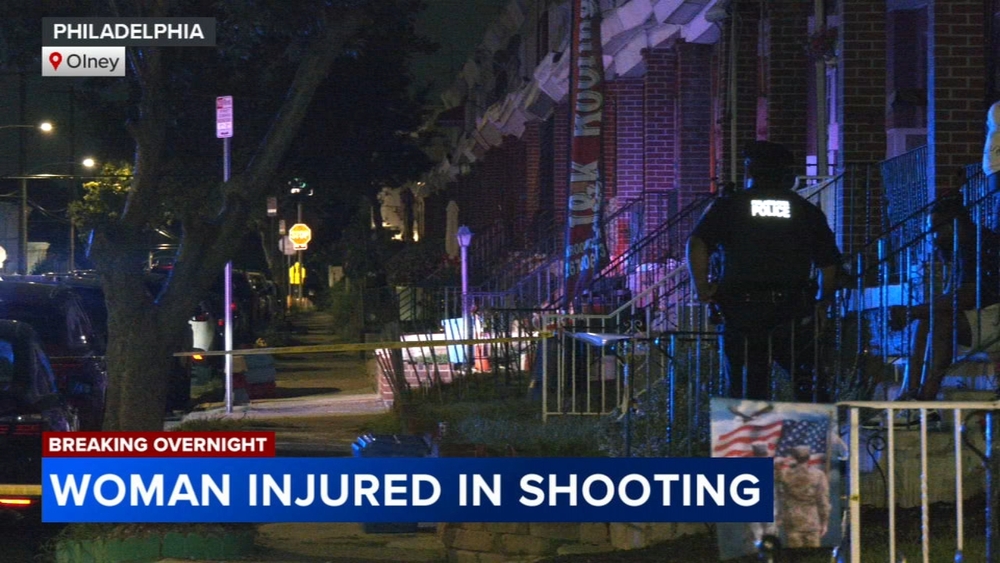 Woman hospitalized after being shot in city's Olney section