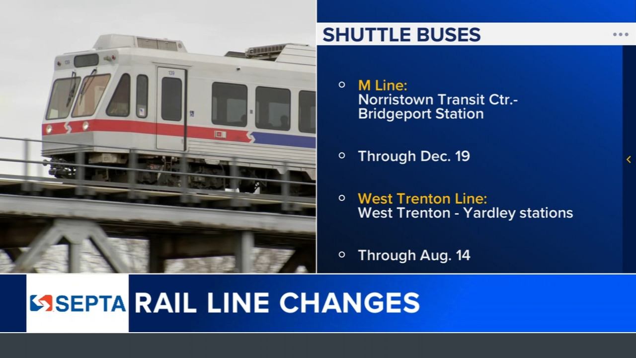 Major SEPTA service changes now in effect amid bridge repairs