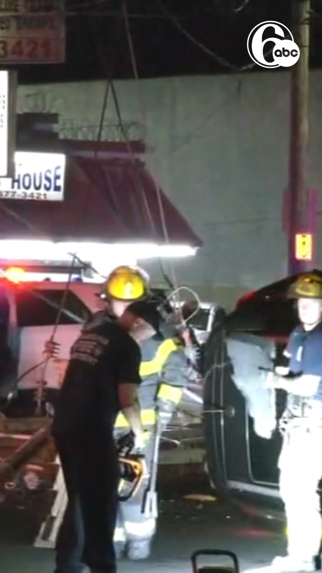2 women injured after vehicle crashes into utility pole in West Phila.