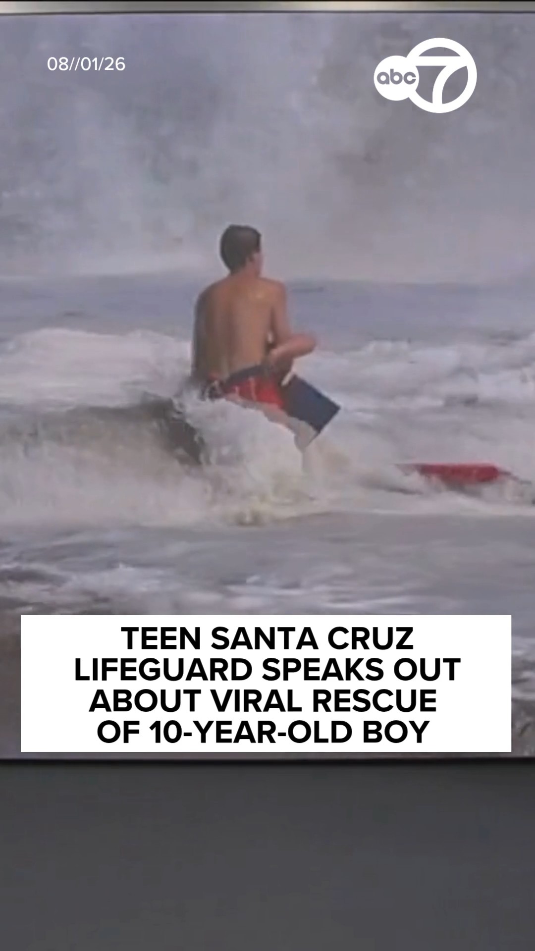 Teen Santa Cruz lifeguard speaks out about viral rescue
