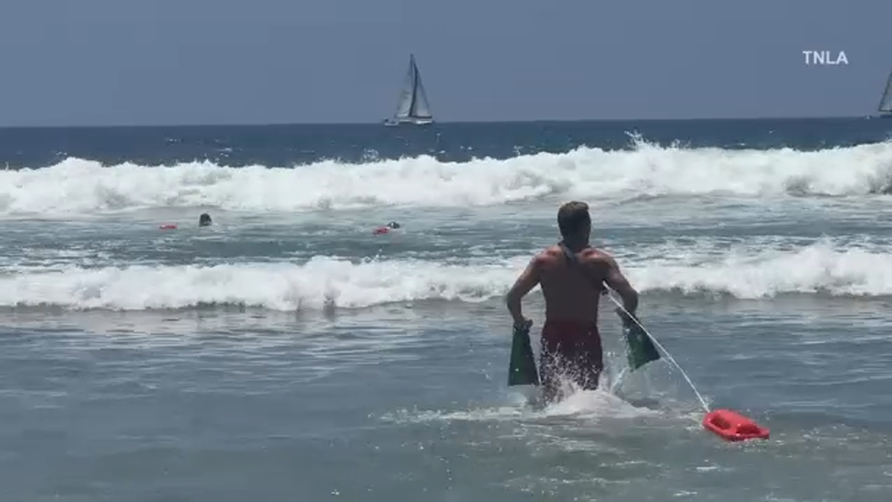 LA County lifeguards made nearly 2,000 ocean rescues this weekend