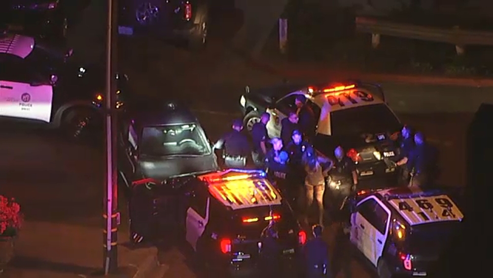Woman pulled out of car after police chase ends in Marina del Rey