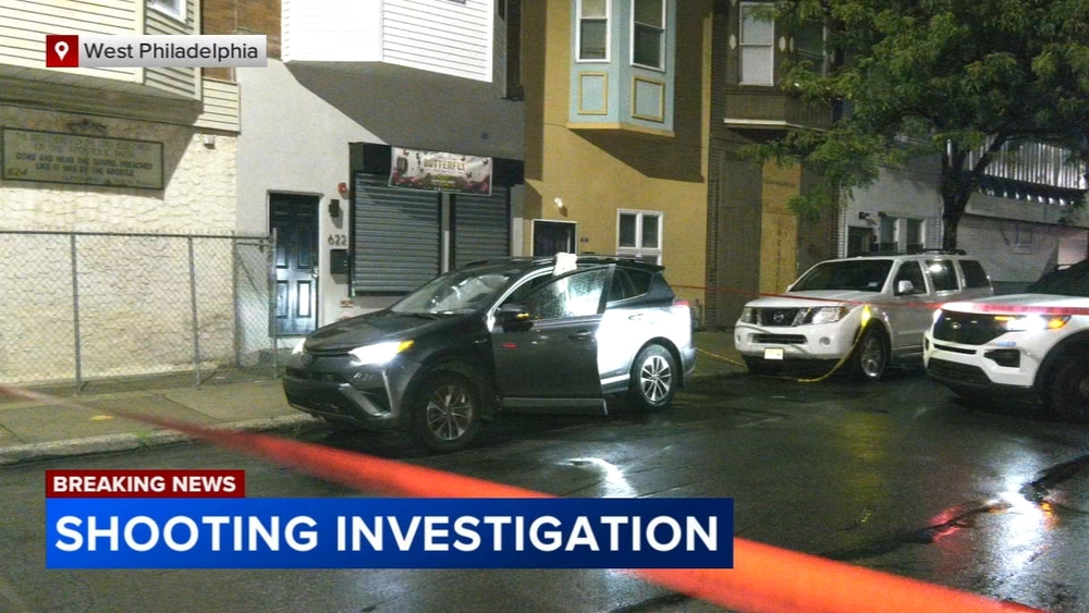 Man shot in the shoulder inside SUV in West Philadelphia