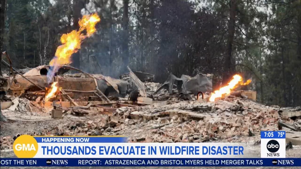Fires near Spokane burn 600 structures, forced 60,000 evacuations