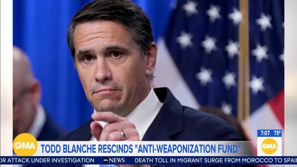 Blanche rescinds Trump's 'Anti-Weaponization Fund'
