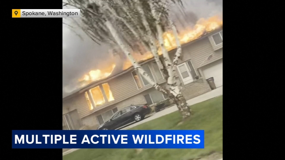 Eastern Washington fires have burned 600 structures and forced the evacuation of 5,000 homes