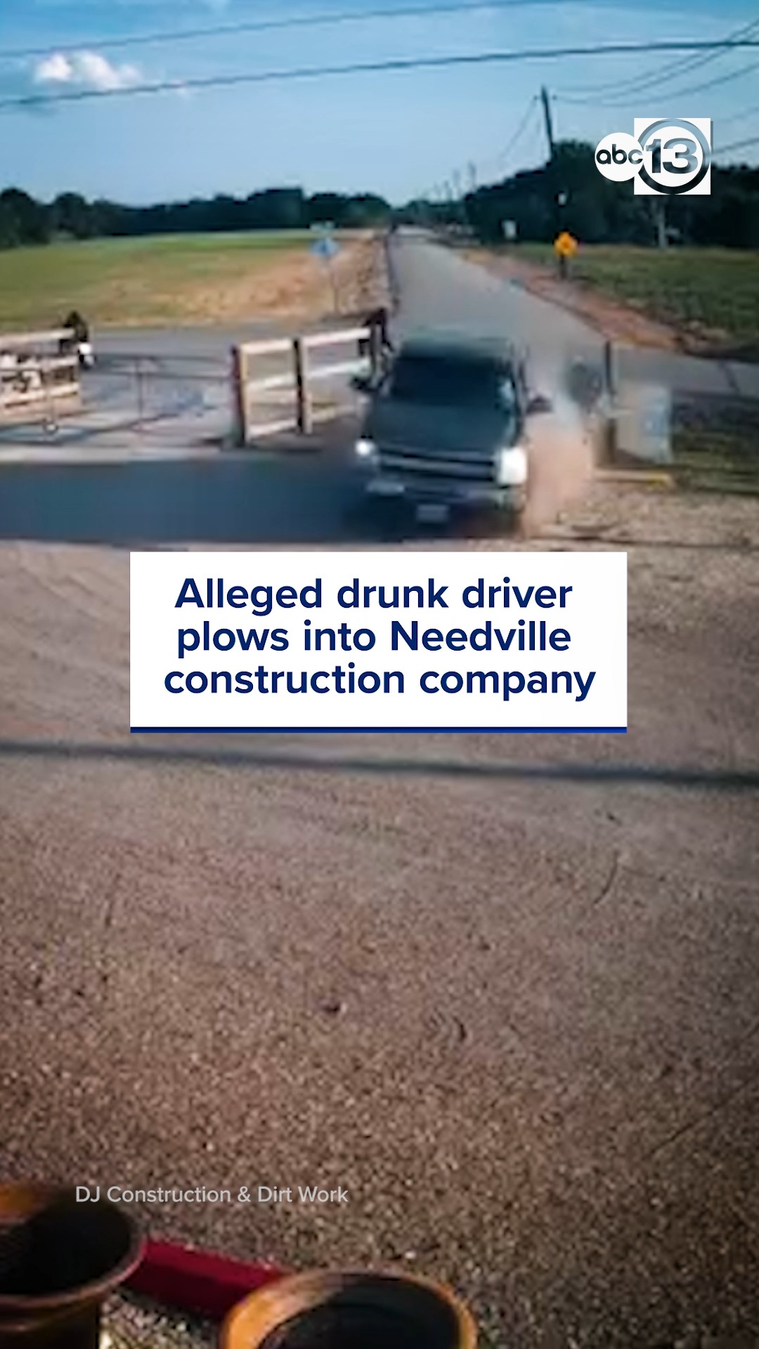 Alleged drunk driver plows into Needville construction company