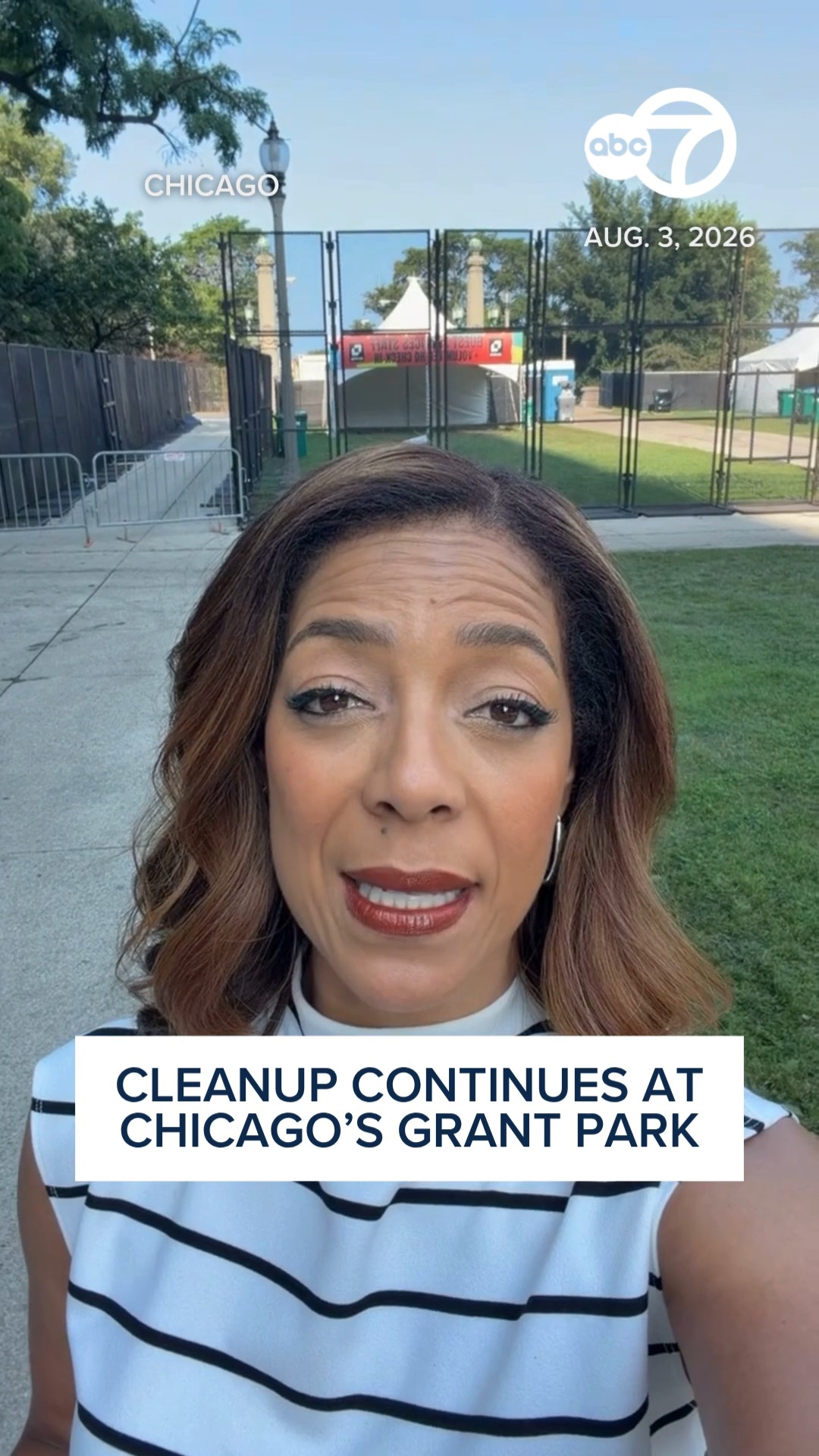 Cleanup continues after muddy Lollapalooza