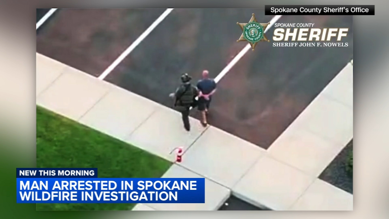 Man arrested on suspicion of arson for allegedly starting Spokane fire