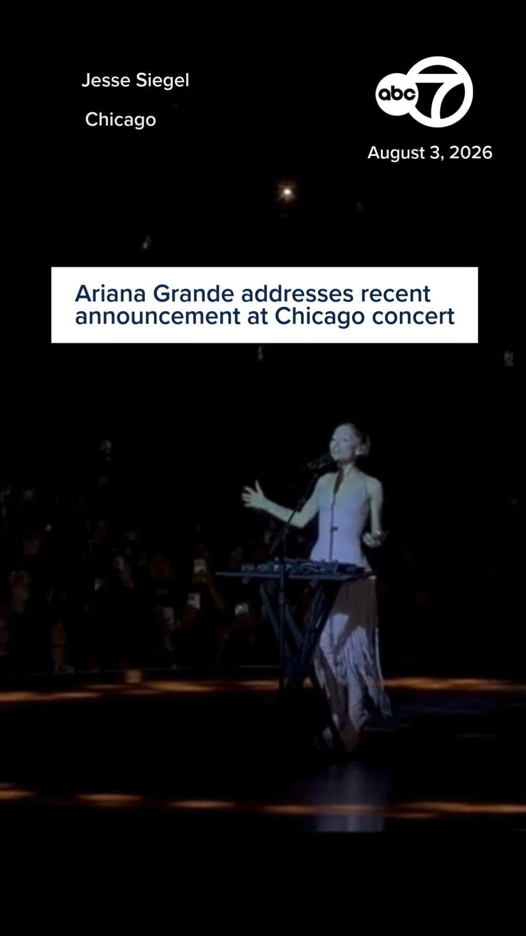 Ariana Grande speaks out on stepping back from public eye in Chicago