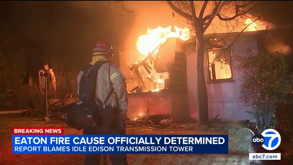 Eaton Fire was caused by SoCal Edison equipment, fire officials say