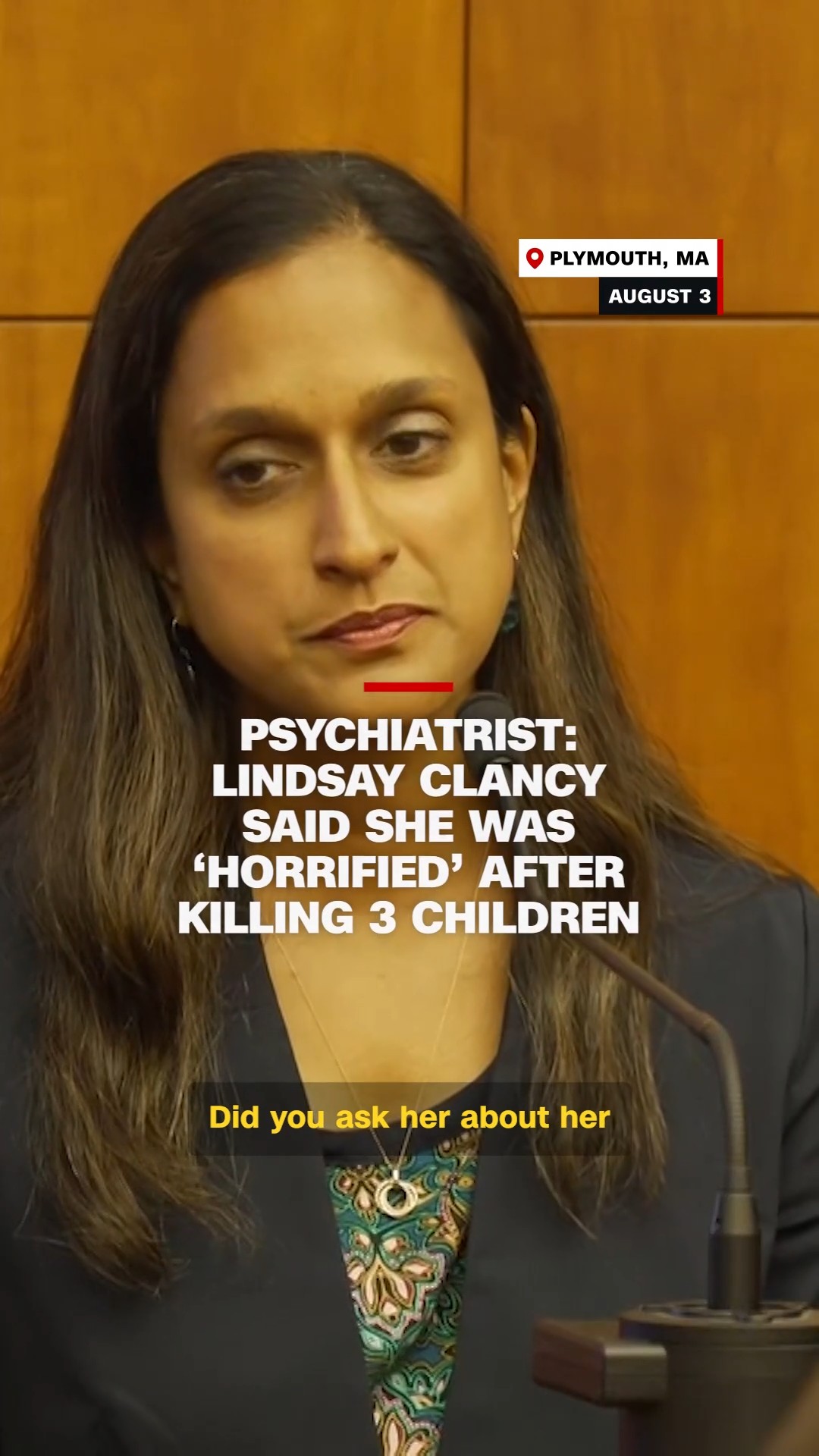 Psychiatrist: Clancy was 'horrified' after killing her three children