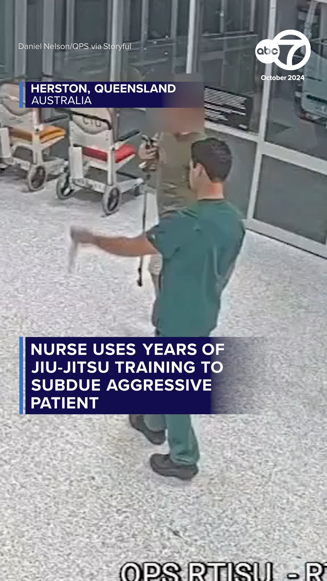 Nurse uses years of jiu-jitsu training to subdue aggressive patient