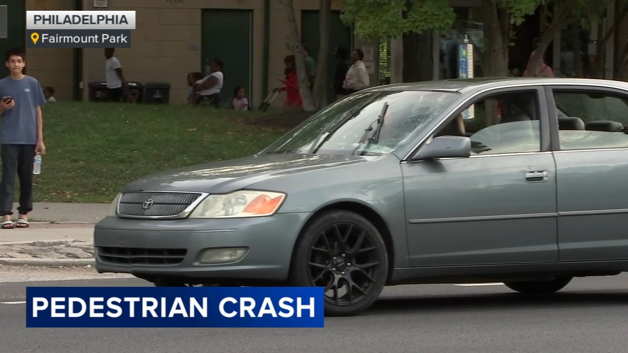 Woman hospitalized after being hit by car in the Fairmount Park section of Philadelphia