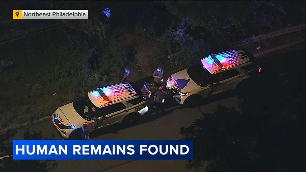 Skeletal human remains found in wooded area of Northeast Philadelphia