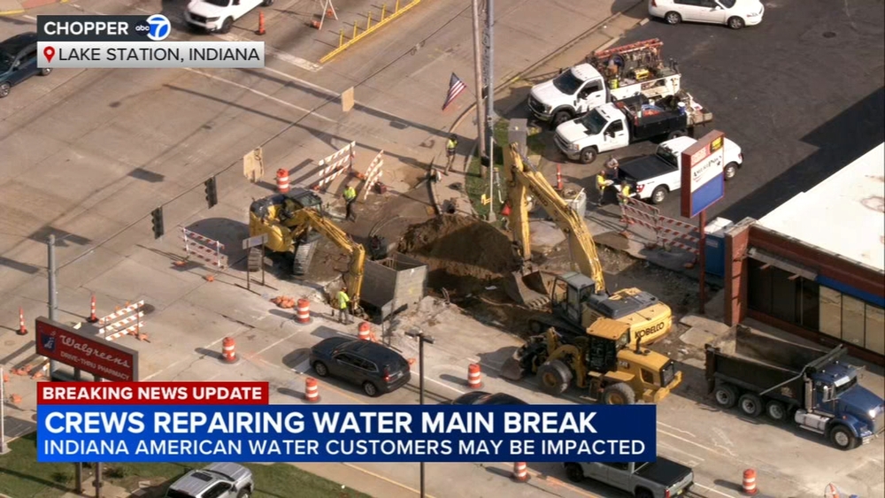 Water main break impacting thousands of residents in NW Indiana