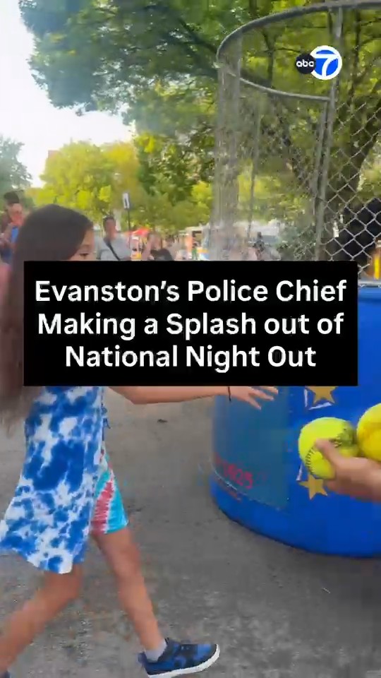 Evanston police chief makes splash on National Night Out