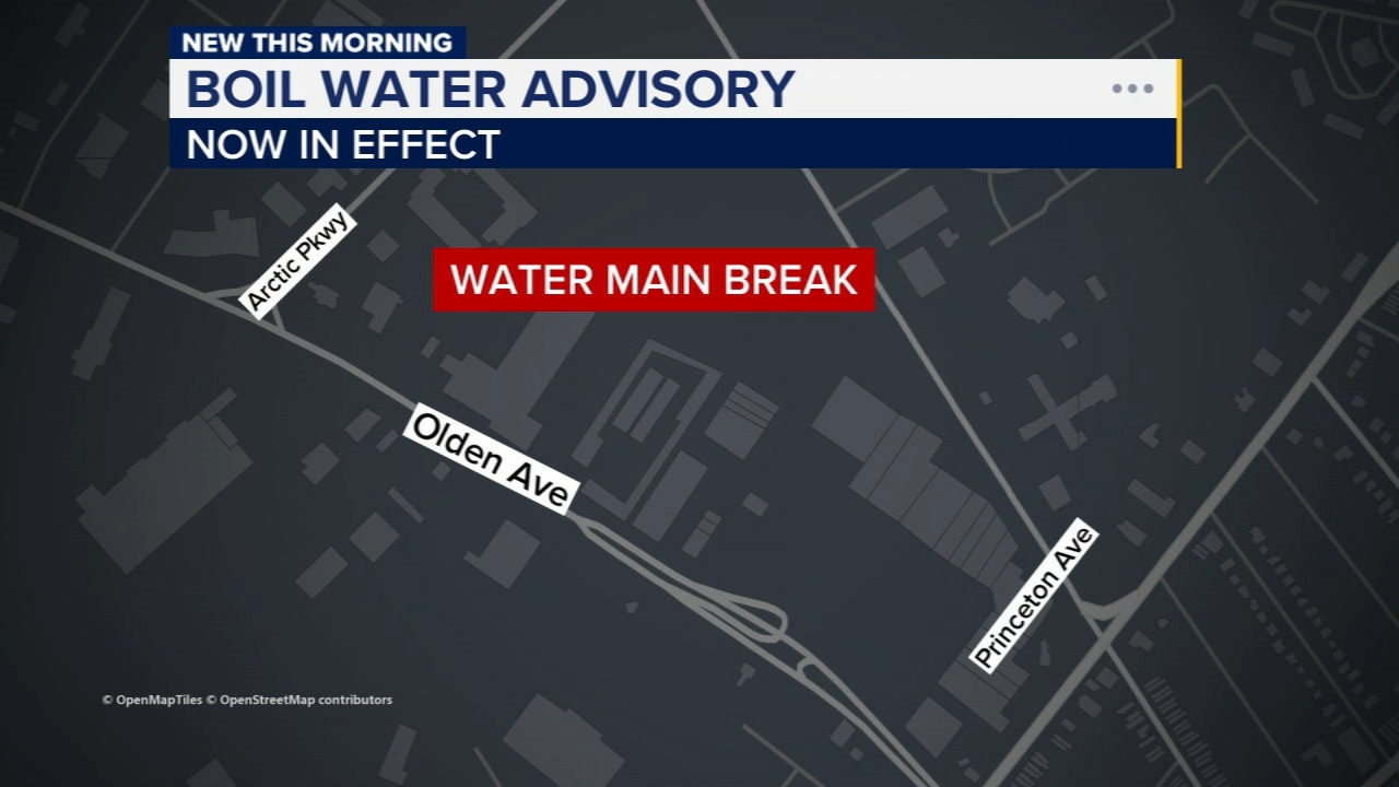 Boil water advisory in effect for parts of Mercer County, New Jersey