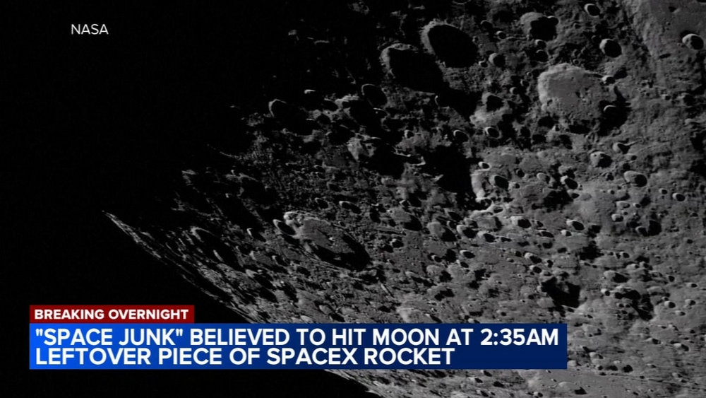 Leftover piece of SpaceX rocket believed to have hit the moon