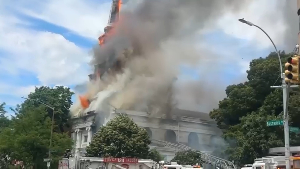Arrest made in historic Brooklyn church fire