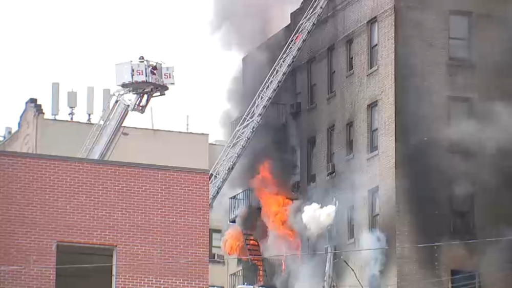 At least 11 injured in out-of-control Bronx apartment fire