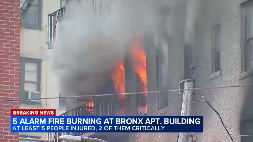 Multi-alarm fire in the Bronx injures at least 5