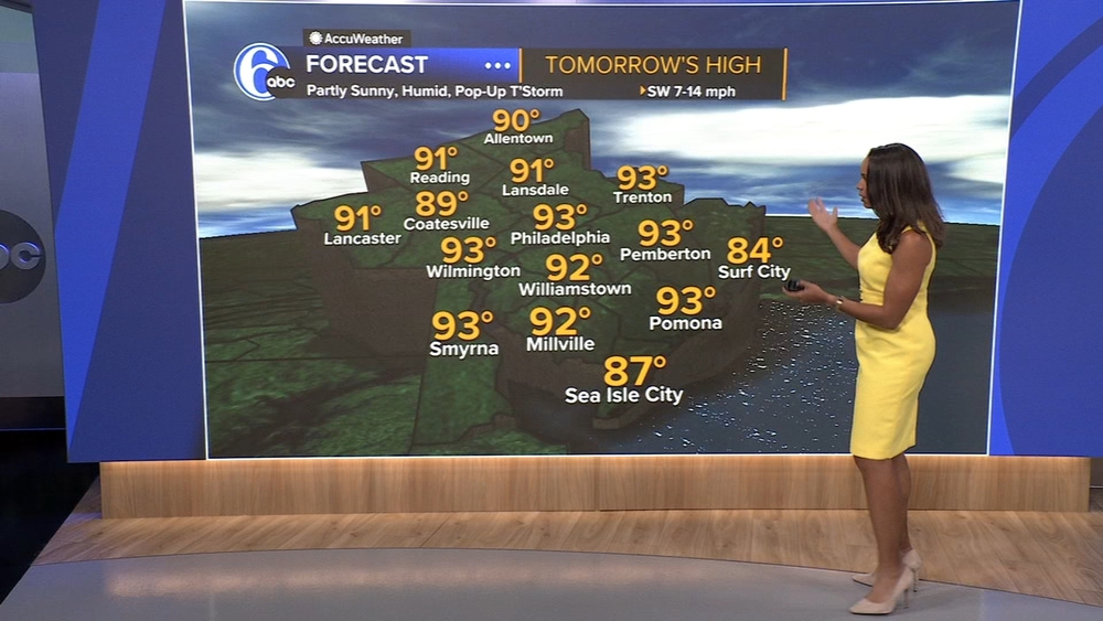 AccuWeather: Warm and muggy with a spotty evening storm tonight