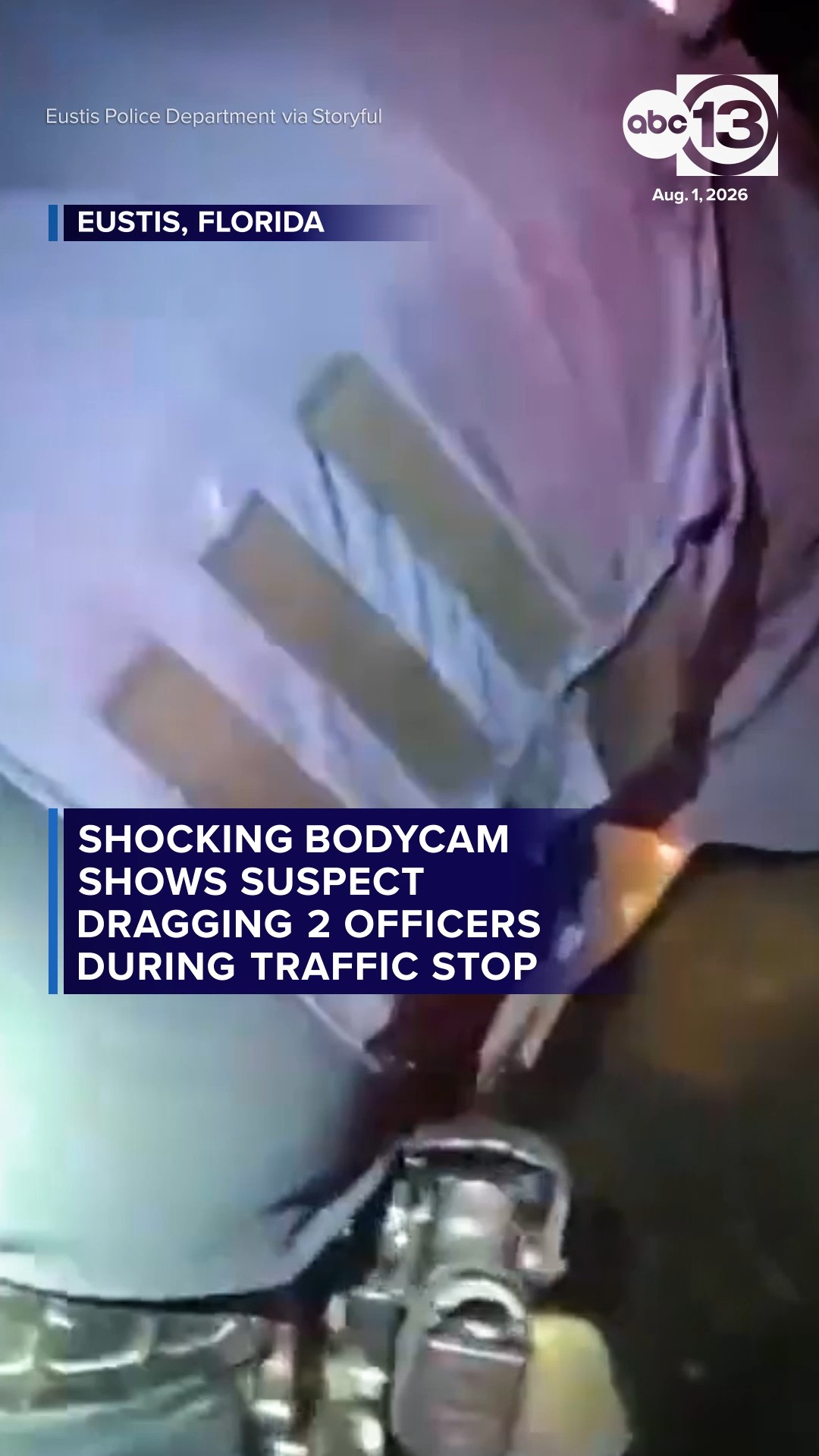 Shocking Bodycam Shows Suspect Dragging 2 Officers During Traffic Stop