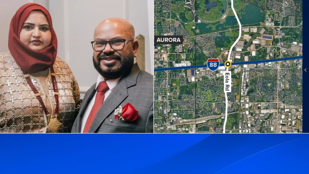 Married couple killed in fiery crash on I-88 in Aurora: family