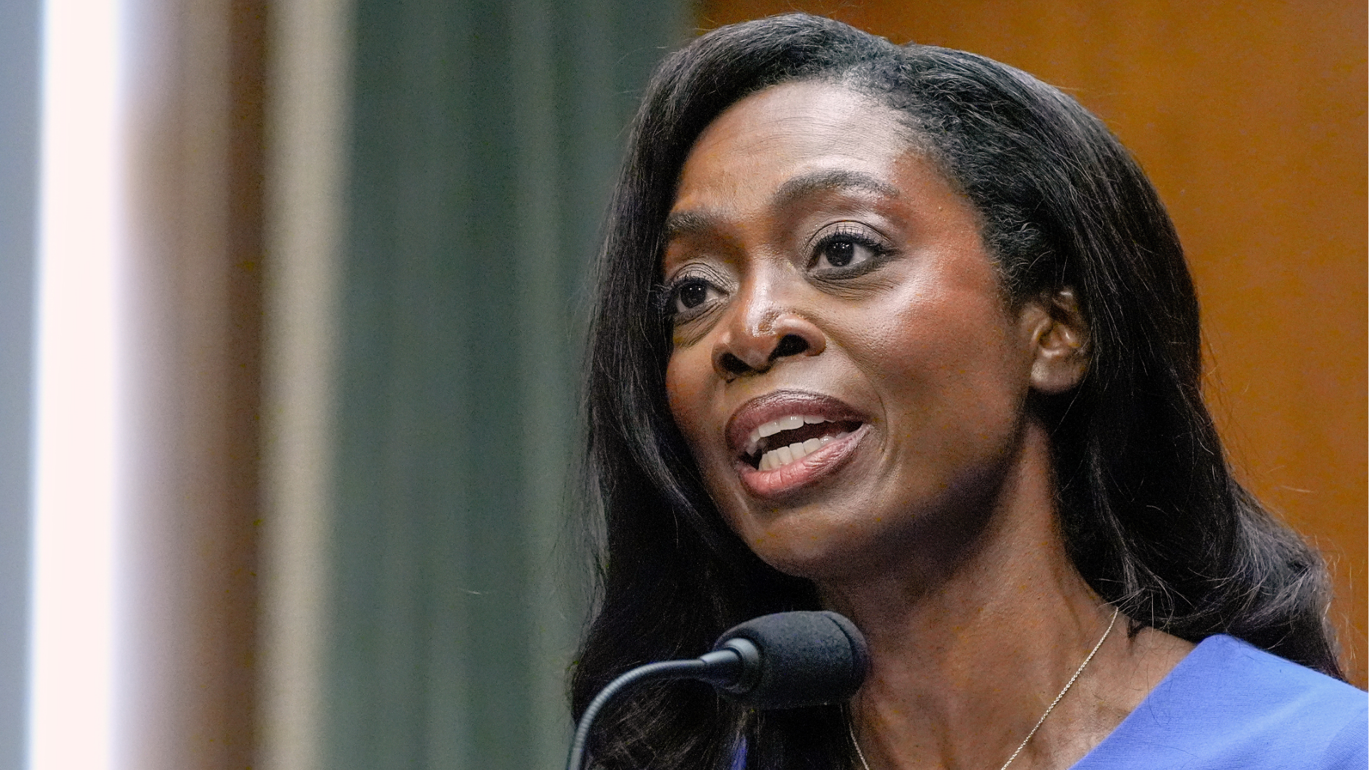 Erica Schwartz testifies during a Senate Health Education Labor and Pensions committee confirmation hearing to be the director of the Centers for Disease Control and Prevention on Capitol Hill, Wednesday, July 15, 2026, in Washington. 
