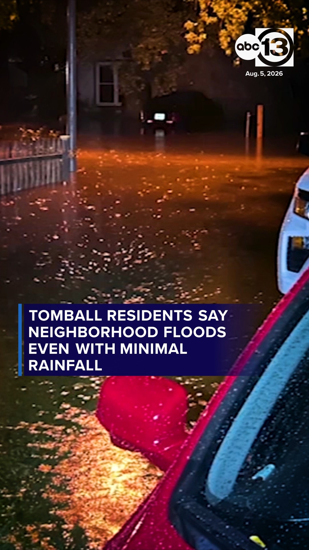 Tomball residents say neighborhood floods even with minimal rainfall