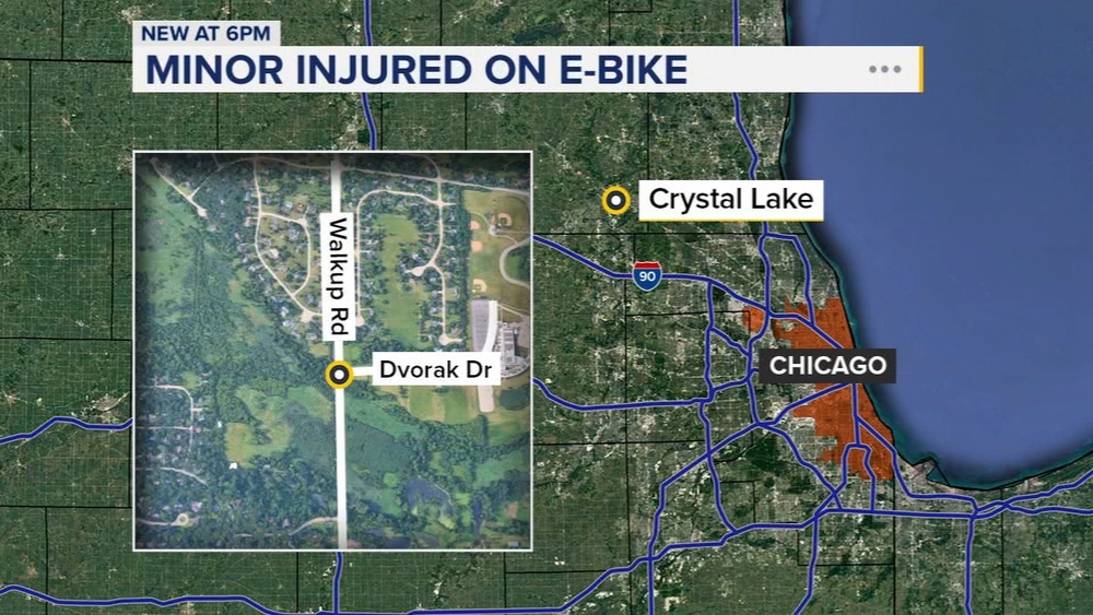 Child riding e-bike seriously injured in Crystal Lake crash