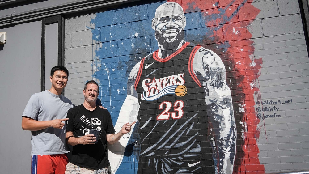 LeBron James mural painted by lifelong 76ers fan pops up in Philly