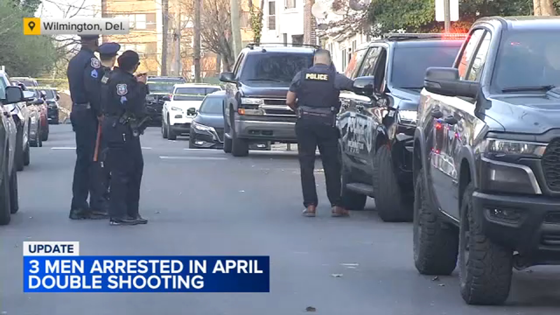 3 charged in Wilmington, Delaware, double shooting