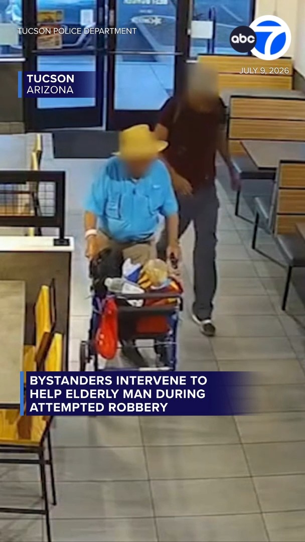 Bystanders intervene to help elderly man during attempted robbery