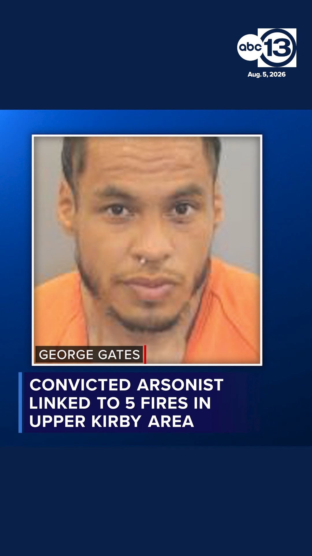 Convicted arsonist linked to 5 rooftop fires in Upper Kirby