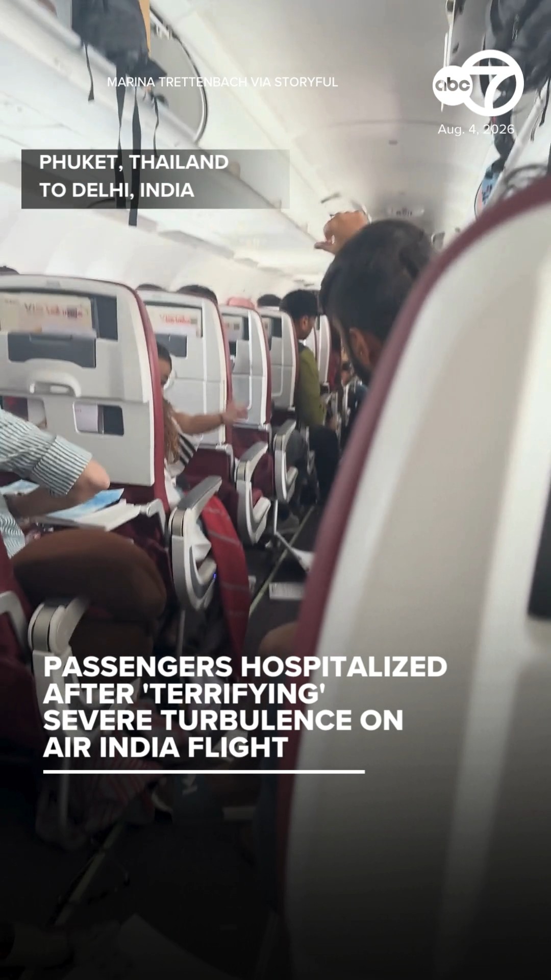 Passengers Hospitalized After Severe Turbulence on Air India Flight