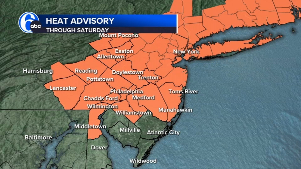 AccuWeather: Heat wave #6 underway in the Philadelphia region