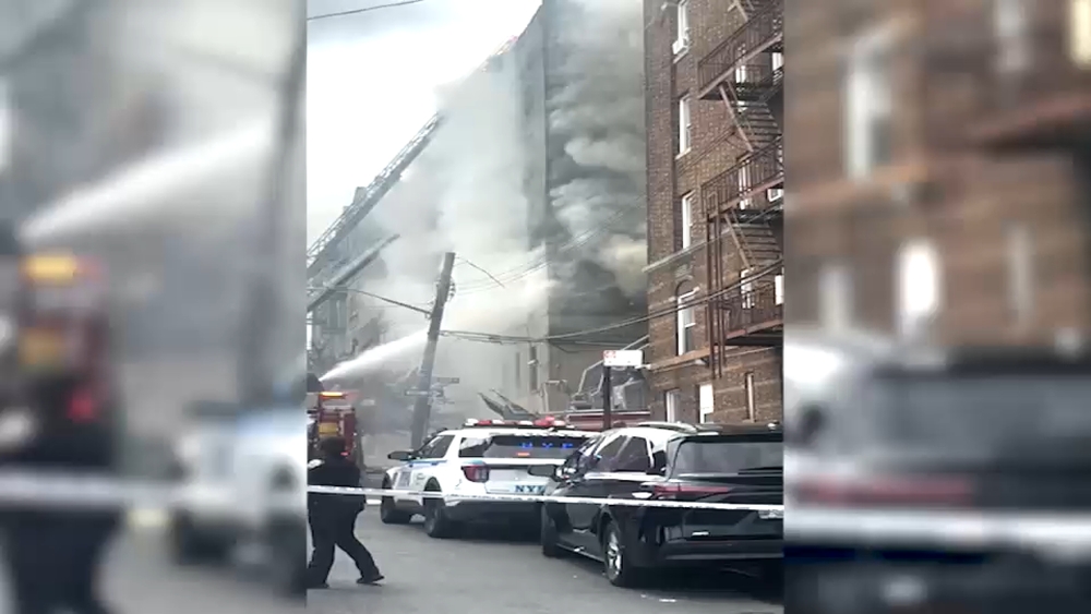 Dozens displaced after explosion rips through Bronx apartment building