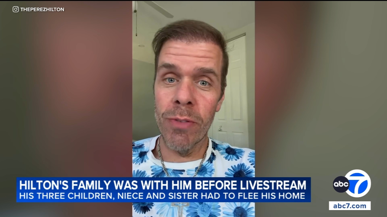 Perez Hilton's kids were home minutes before livestream, family says
