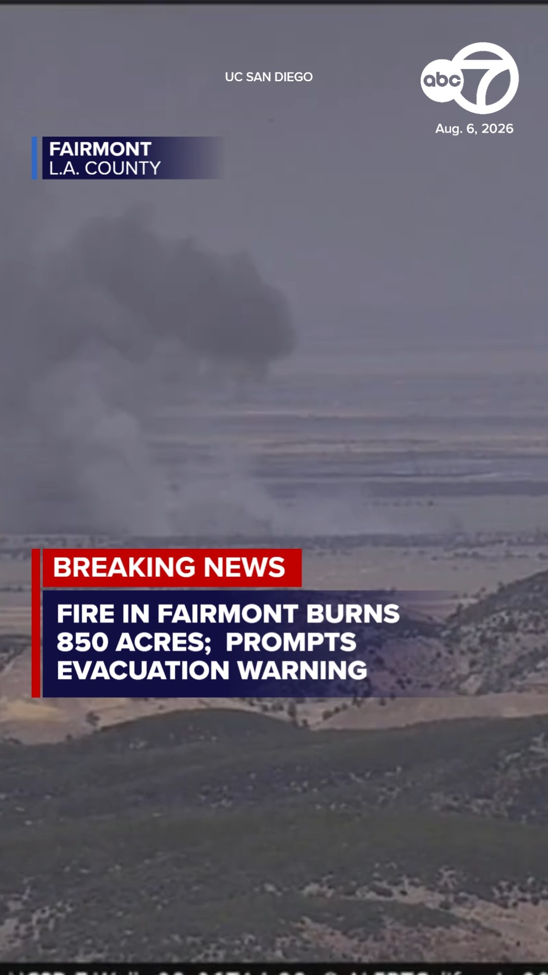Fire burning in Fairmont area prompts evacuation warning