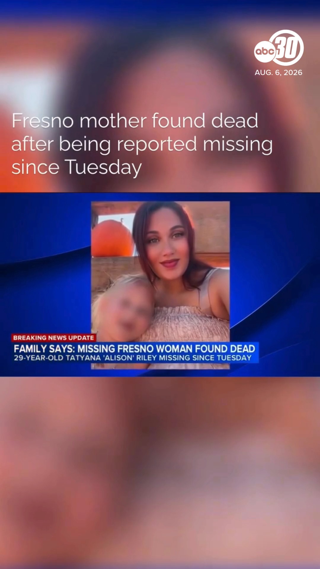 Fresno mother found dead after being reported missing, family says
