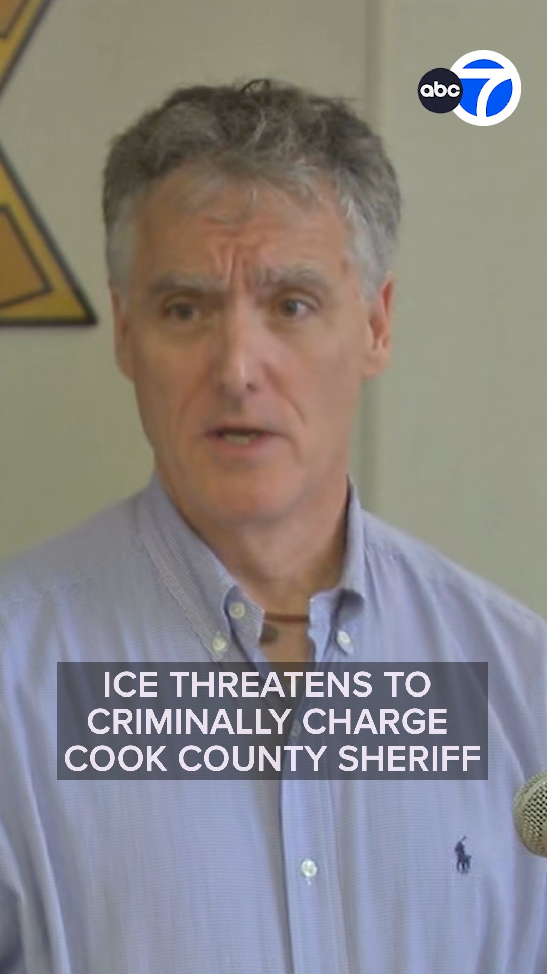 ICE threatens to criminally charge Cook County sheriff
